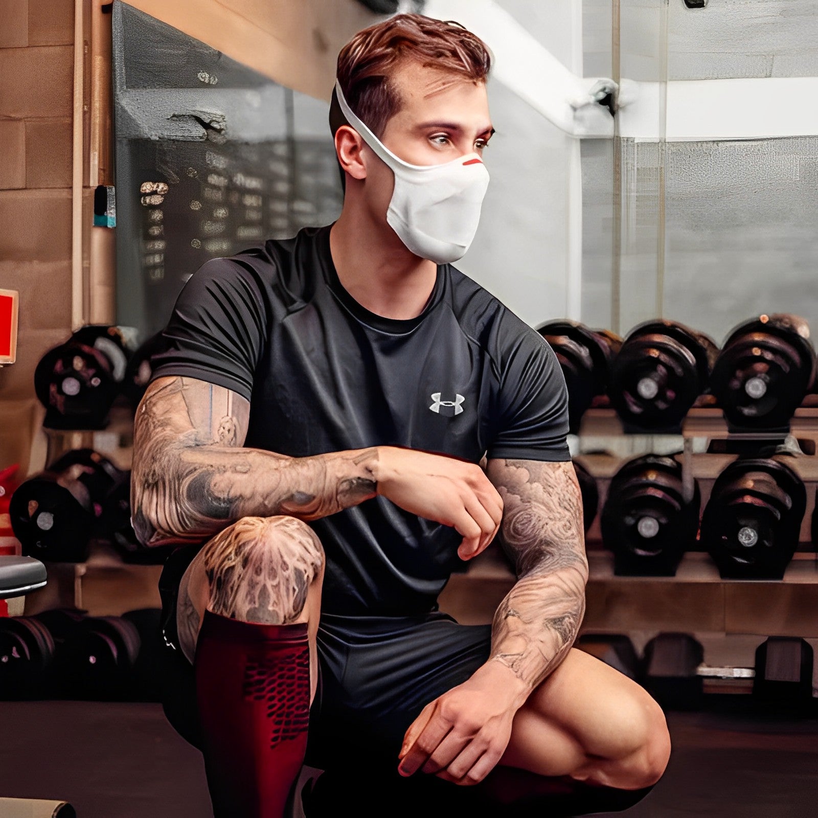 máscara para esportes