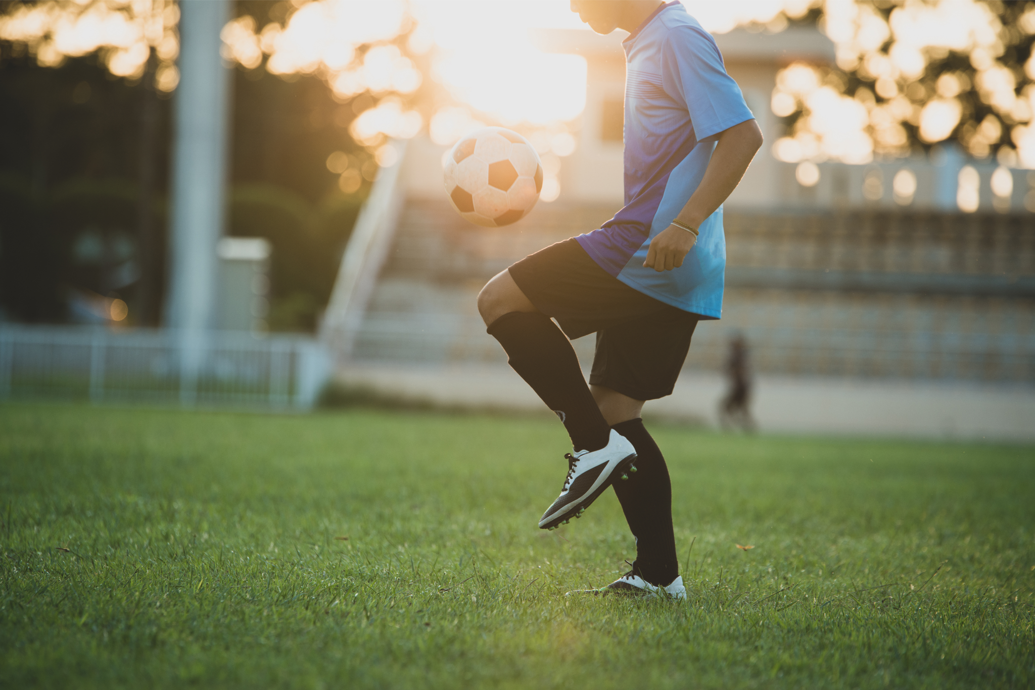Treino de futebol sozinho