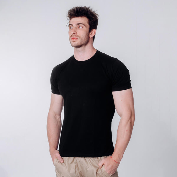 Camiseta Pima vestida, vista de frente