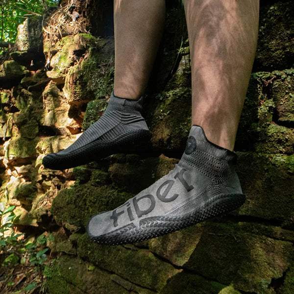 Sapatilha Barefoot Trail em uso na trilha